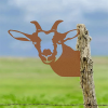 CIFbuy Whimsical Embroidered Cow Wall Art Garden Patio Lawn Rustic Farm Animal Craft Gift (TikTok, temu pick-up service)