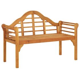 Garden Bench Brown Solid Acacia Wood Medium Ergonomic
