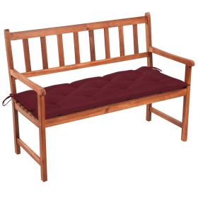 Garden Bench Natural wood Solid acacia wood with a fabric cushion