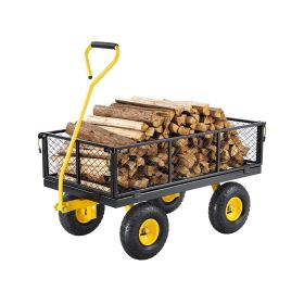 900 Lbs Heavy Duty Steel Garden Cart, Garden Wagon Cart on Wheels