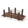 Wooden Garden Bridge Arc Footbridge ( Amazon Shipping)(Prohibited by WalMart)