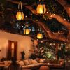 Hompavo Gen2 Solar Lanterns Outdoor Waterproof with Realistic Flickering Flame